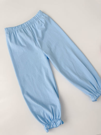 Girls Solid Knit Bubble Pants