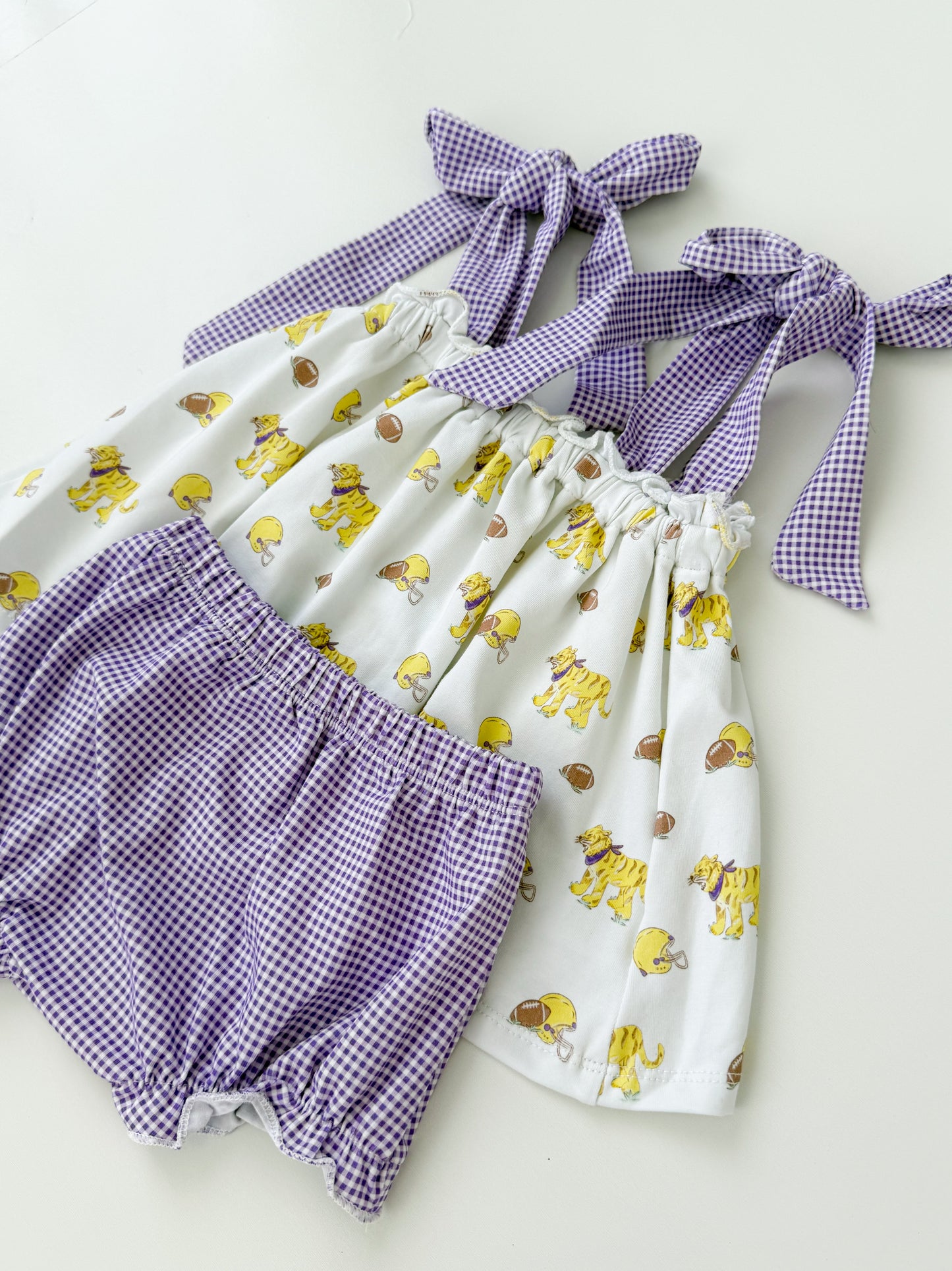 Gameday + Gingham Bloomer Set