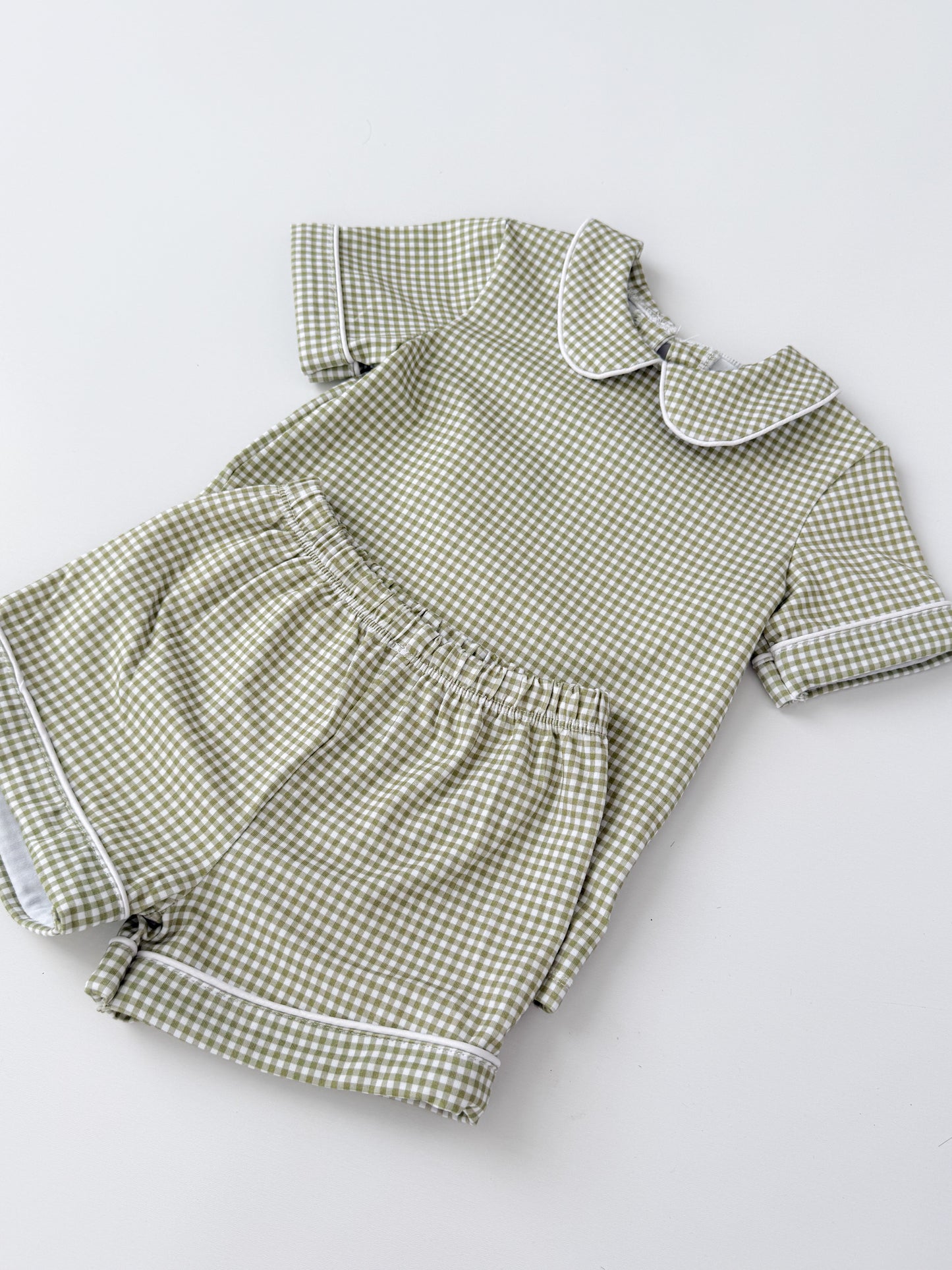 Paxton Green Gingham Set