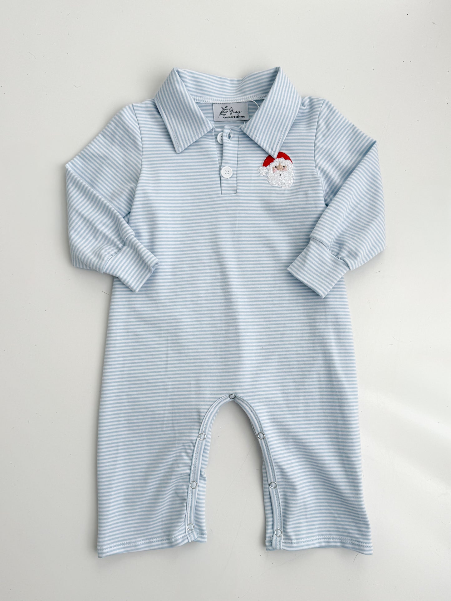 St. Nick Striped Romper