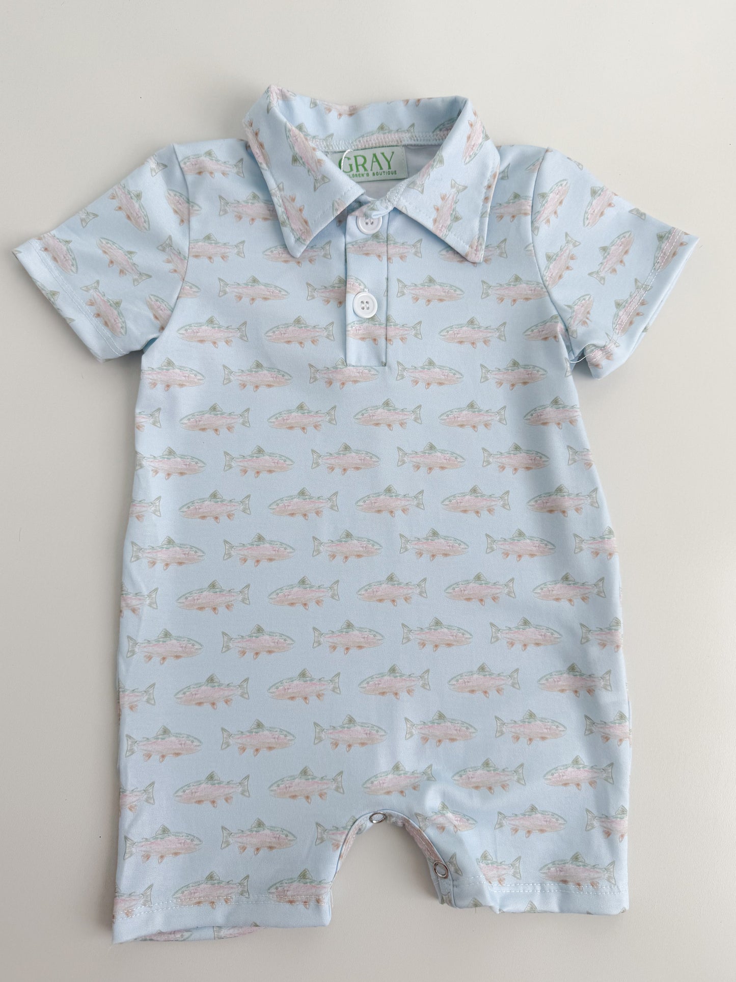 Reeling In Polo Romper
