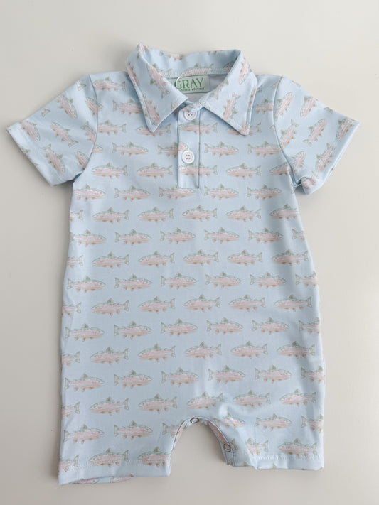 Reeling In Polo Romper