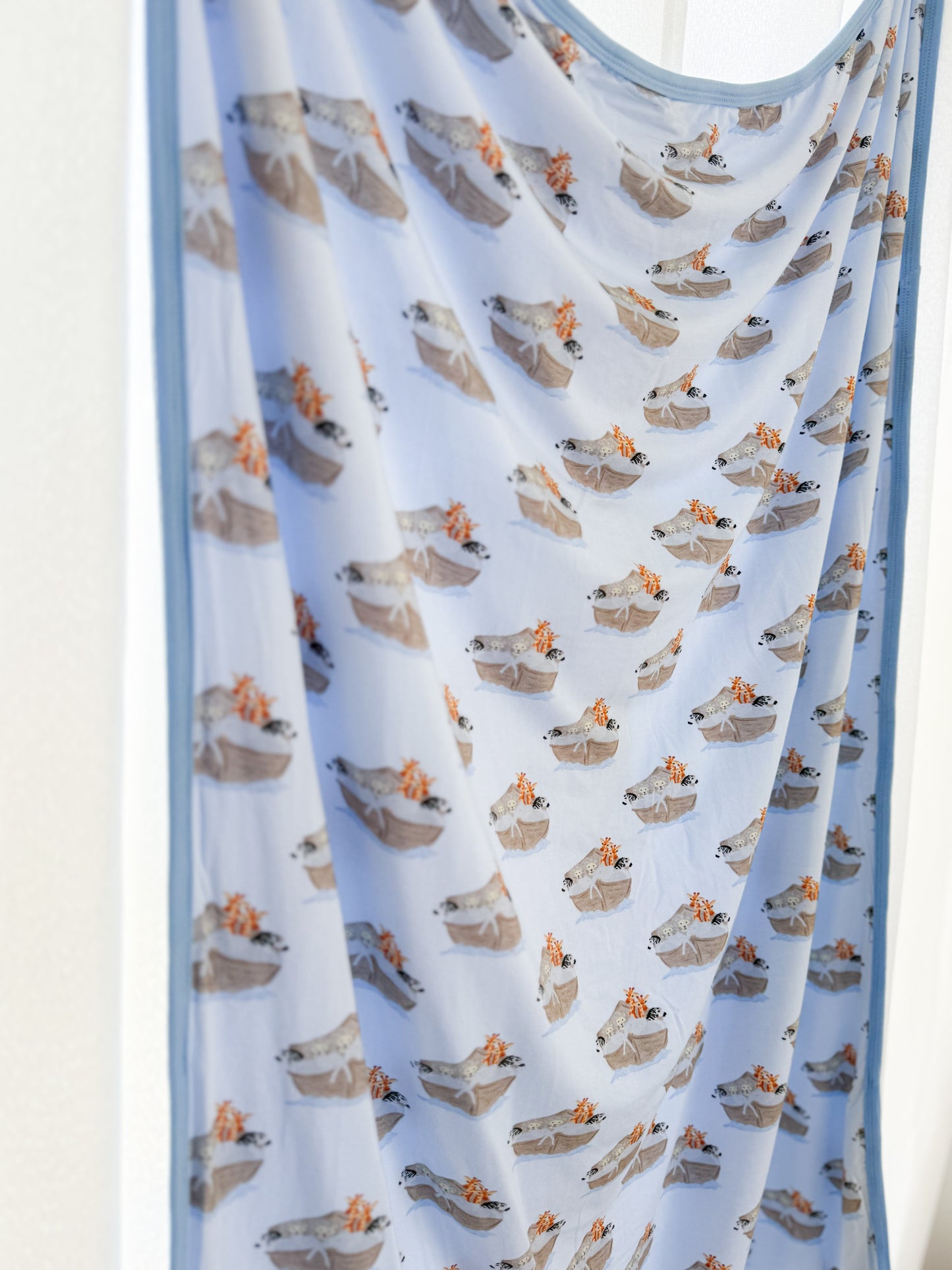 Noah's Ark Bamboo Buggy Blanket