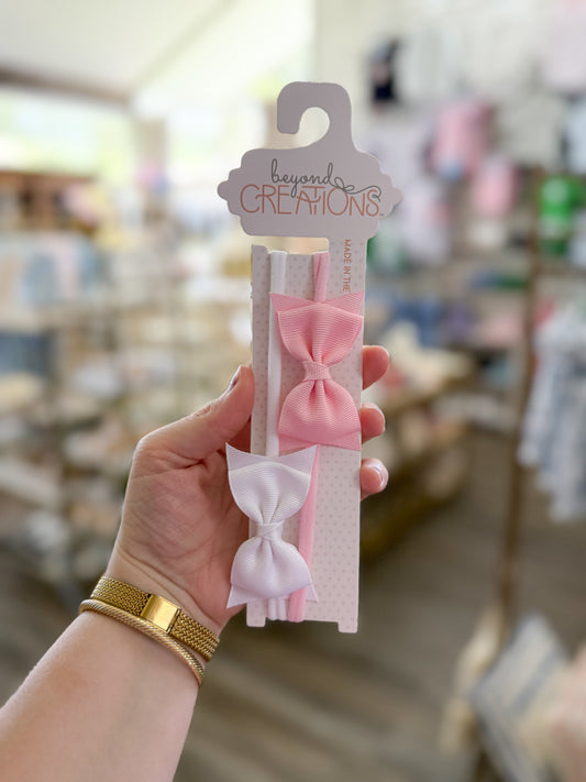 Headband Grossgrain Bow (2 PACK)