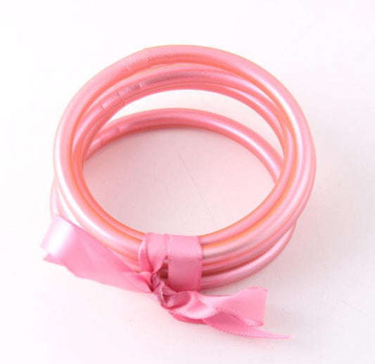 Light Pink Jelly Bangles