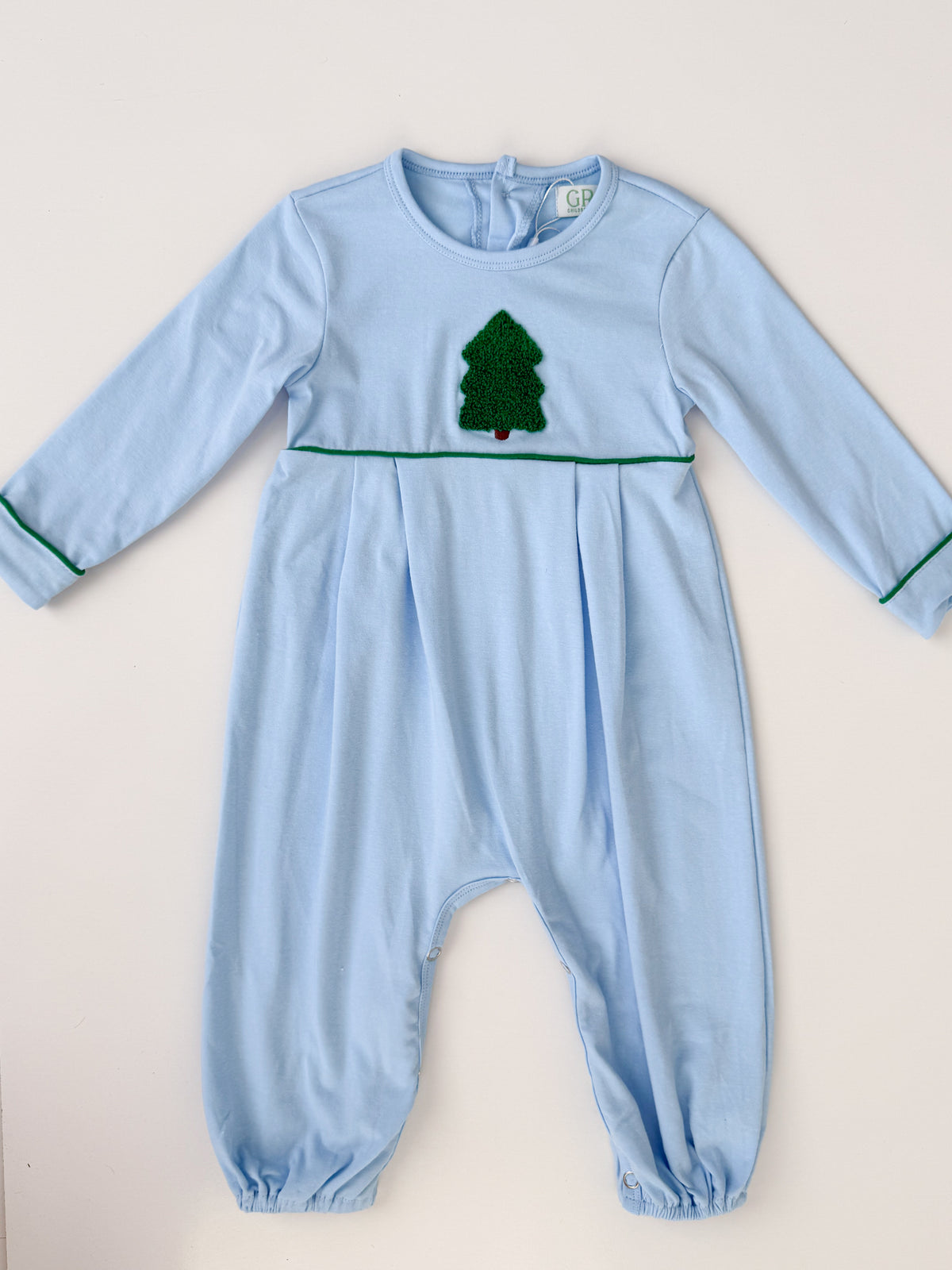 French Knot Evergreen Boys Romper