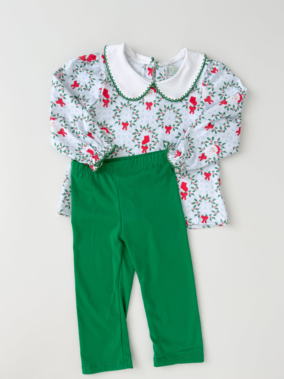 Evergreen Christmas Girls Legging Set