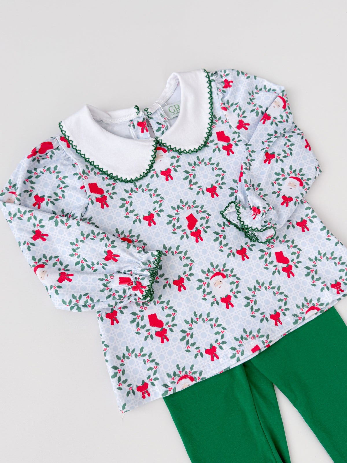 Evergreen Christmas Girls Legging Set