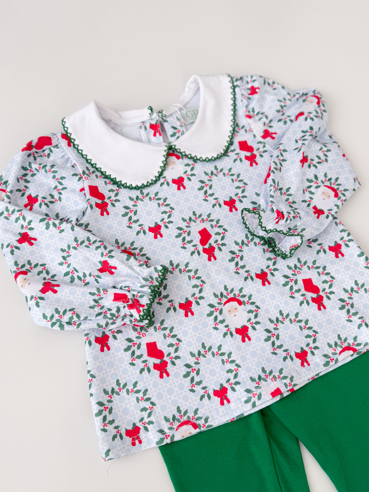 Evergreen Christmas Girls Legging Set