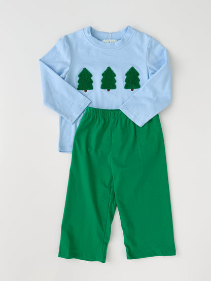 French Knot Evergreen Pant Set