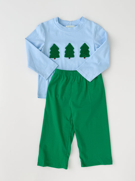 French Knot Evergreen Pant Set