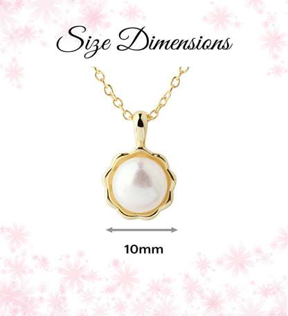 Meredith 14K Gold-Plated White Pearl Necklace