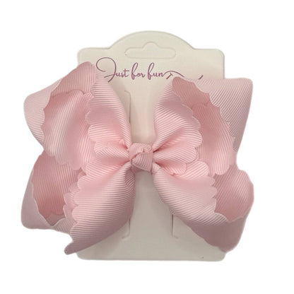 Scallop Edge Hair Bows