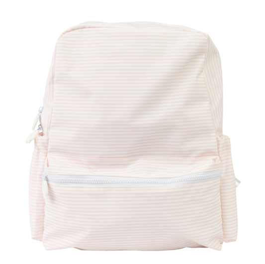 The Backpack in Pink Stripe