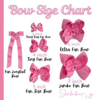 Fun Size Solid Hair Bows (5in)
