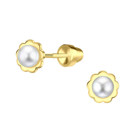 Meredith 14K Gold-Plated Pearl Earrings